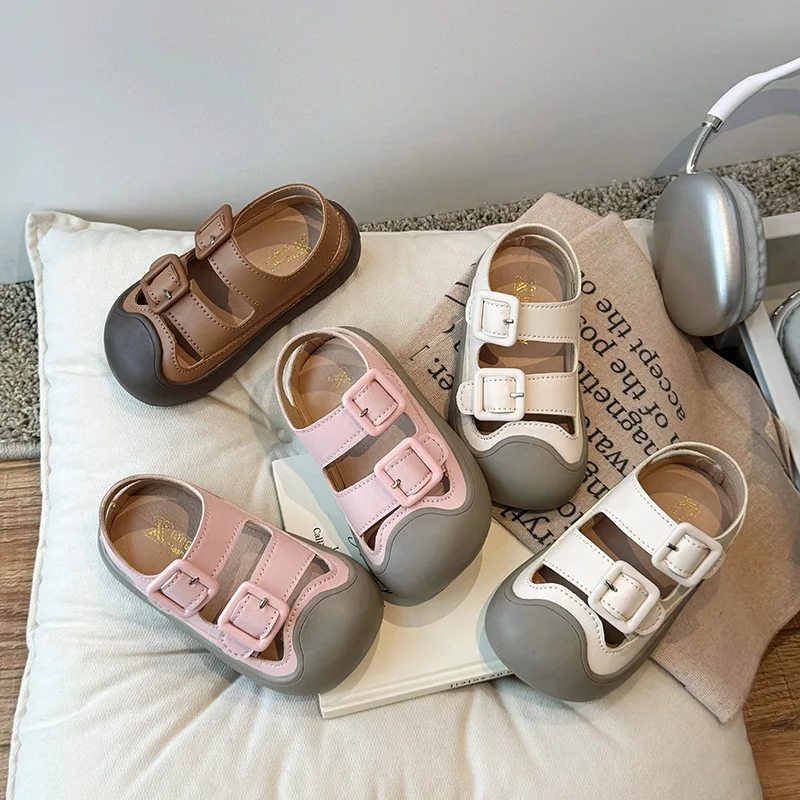 

Baby Girls Boys Sandals Summer Infant Toddler Shoes Hollow out Walking Shoes Soft-soled Kids Shoes Children Beach Sandals