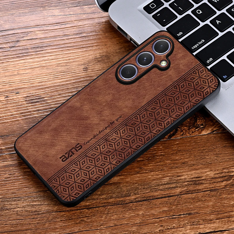 Shockproof Matte Leather Case - Soft Back Cover with Skin Feel Finish