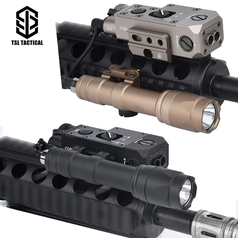 

WADSN Mini CQBL IR Laser Red/Green/Blue Aim Pointer Metal Tactical Flashlight M300 M600 SF+2.5 Plug Switch Control Hunting Set
