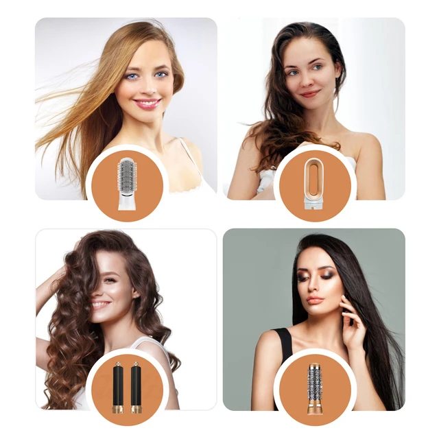 Professional 5 in 1 Hair Dryer Hot Air Comb Curler For Dyso Airwrap Hair Dryer Styling Tool Hair Straightener Hairdressing Tool 4