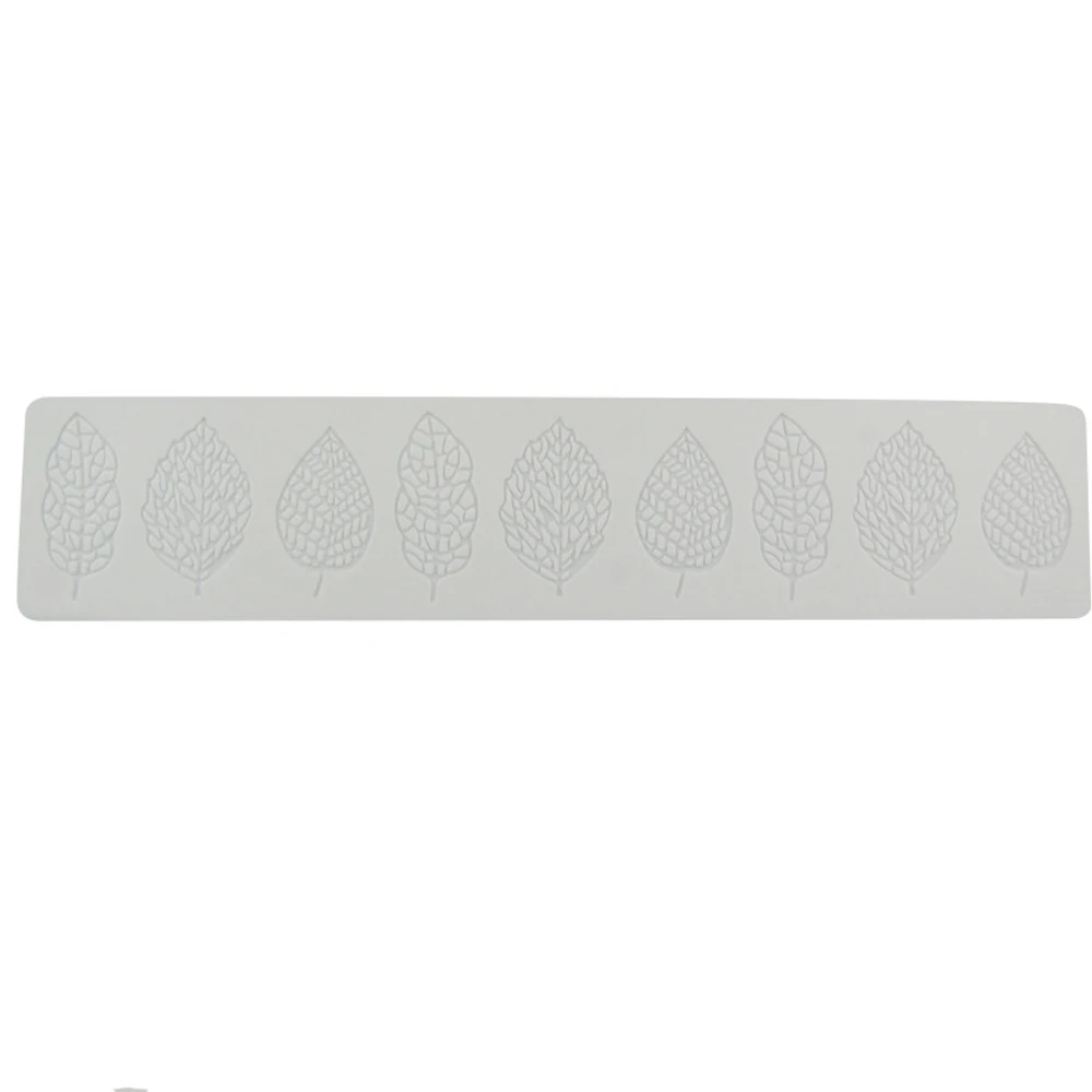 Silicone Leaf-Shaped Fondant and Chocolate Molds