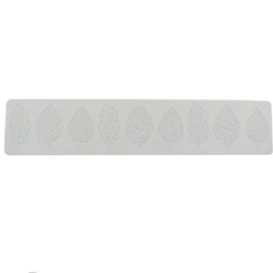 Silicone Leaf-Shaped Fondant and Chocolate Molds (Grey)