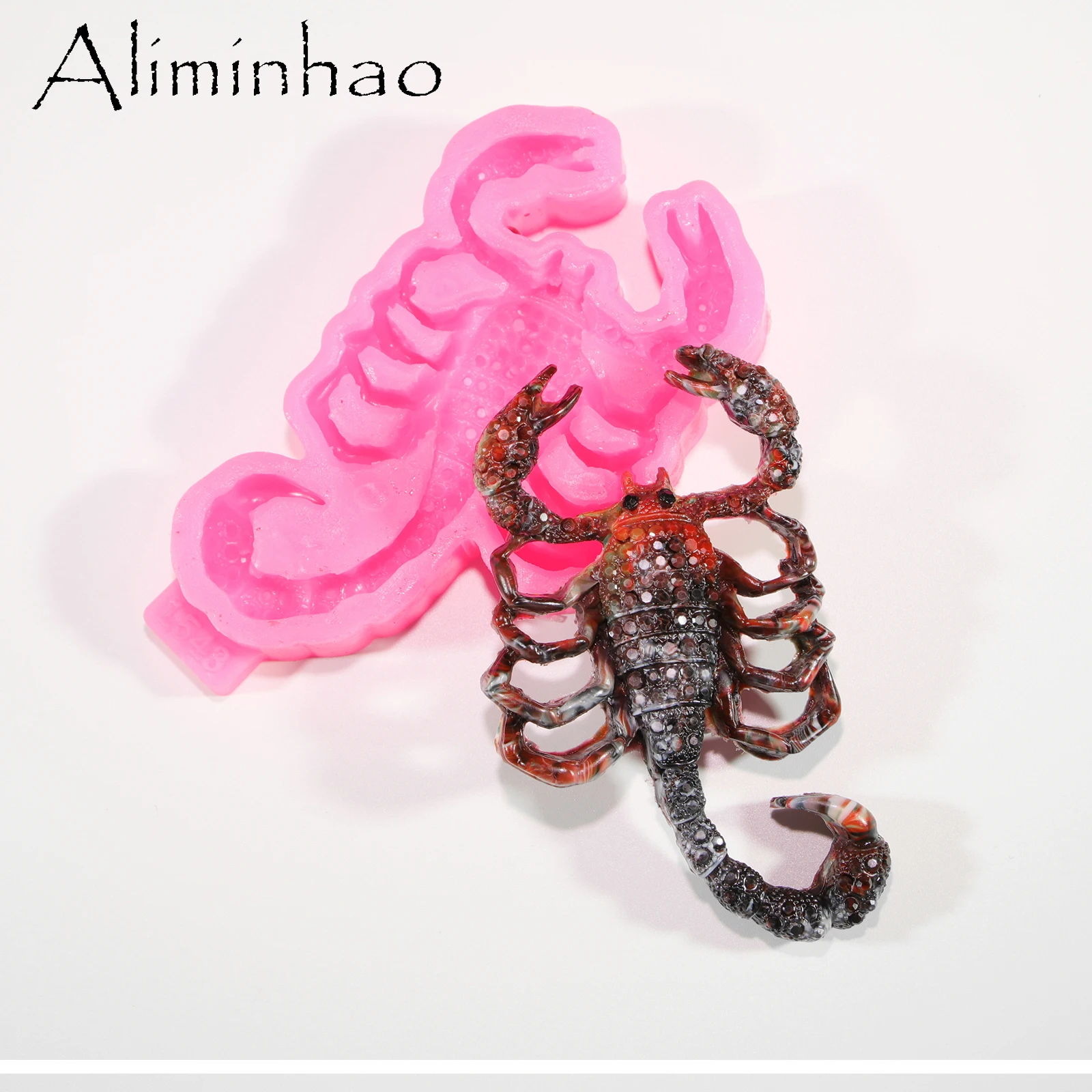 B0364 Silikons ch lange/Eidechse/Skorpion/Gecko Epoxidharz Silikon formen für die Schmuck herstellung DIY Handwerk/Schlüssel anhänger – Detail 7