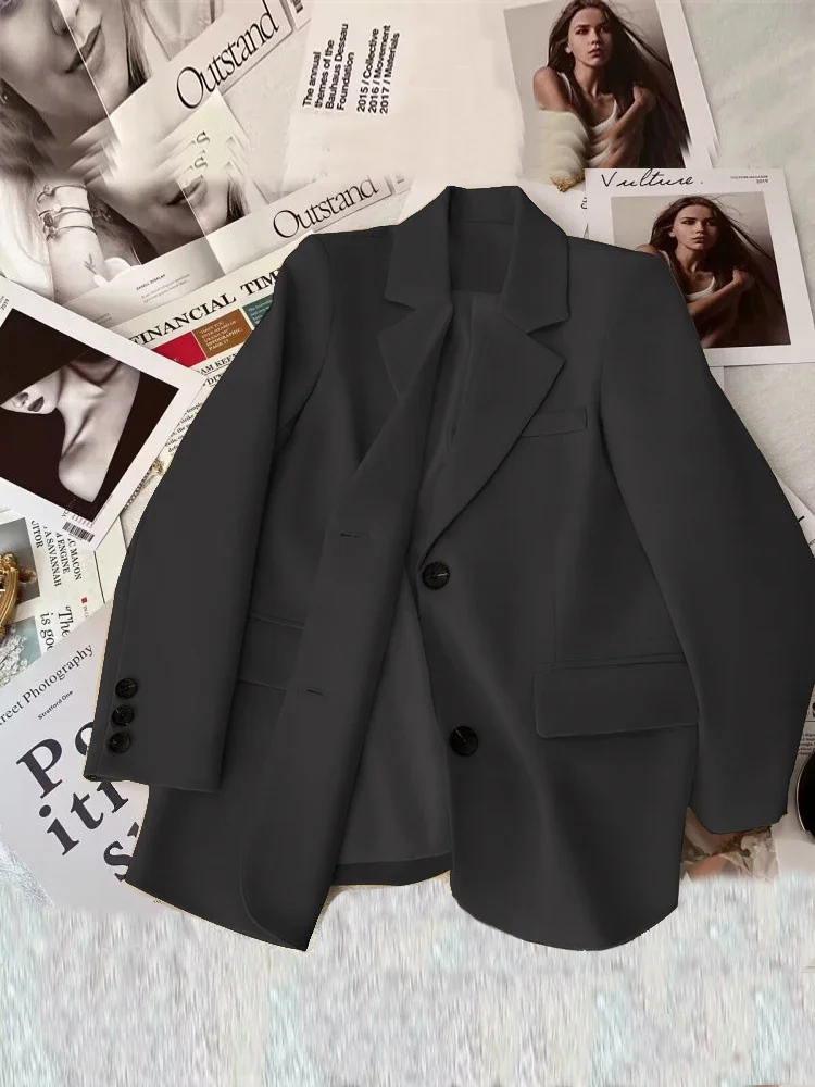 

Women Blazer 2024 Spring Autumn vintage Office Lady Coat Female Tops Street Trend Ladies Jacket Clothing Blazers for Women