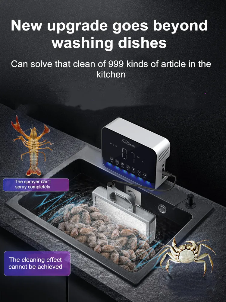 Description Picture 3 of item2025 Upgraded Vegetable Fruit Washer Ultrasonic Cleaning, Remove 99% Baby Food Safe, for Fruits/Vegetables/Meat