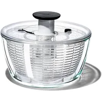 OXO Good Grips Glass Salad Spinner, Large/6.22 Quart, Clear 1