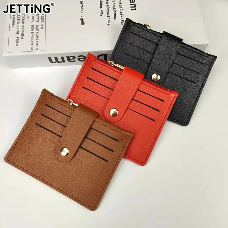 

PU ID Cards Holders Vintage Anti Thief Bank Credit Bus Cards Cover Coin Dollars Pouch Hasp Pocket Mini Wallets Bags Organizer