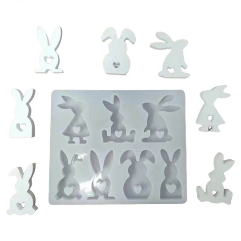 

Easter Rabbit Shaped Silicone Mold Silicone Baking Mold Convenient Dessert Molds