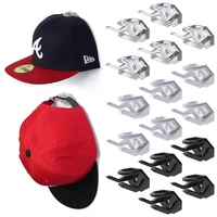 5/8pcs Adhesive Hat Hook Racks for Baseball Caps Minimalist Baseball Cap Hook Rack Holder Wall Mount Bedroom 1