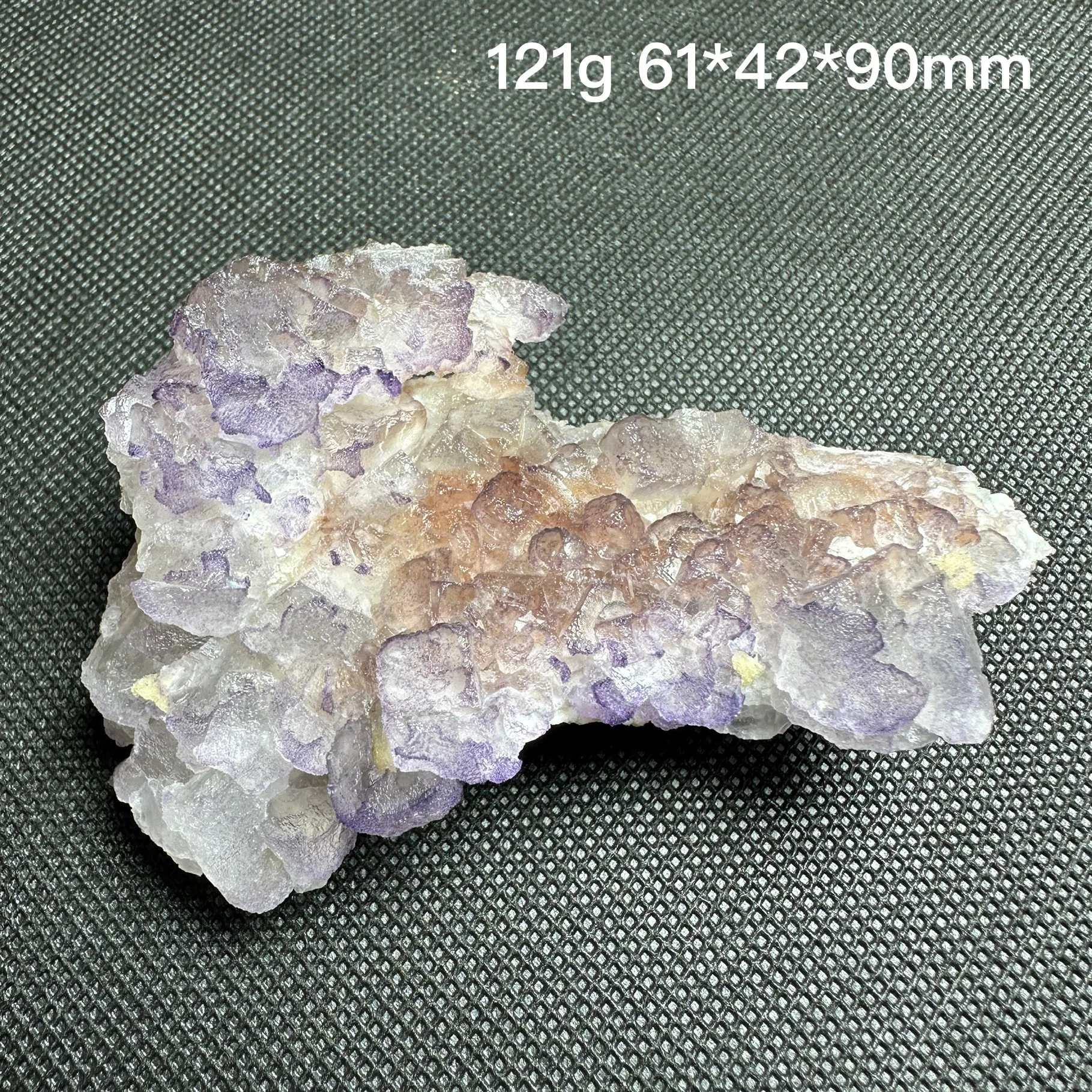 Natural fluorite Guizhou cubic purple fluorite cluster Mineral specimen Crystal quartz cluster healing stone home decoration