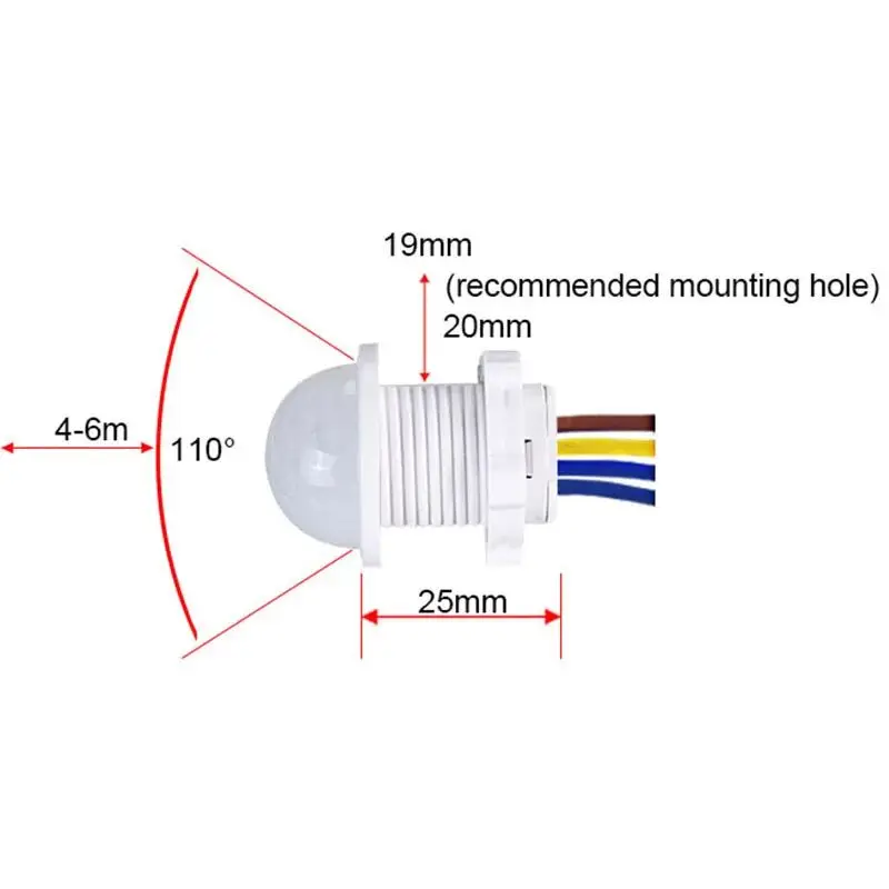 AC 110V 220V Smart Switch Sensor Smart Home Human Body Automatic Sensor Night LampMini Motion Pir Infrared Motion