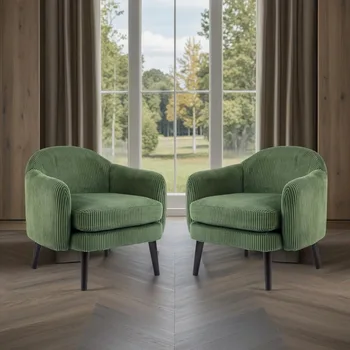 Modern Barrel Accent Chairs 1