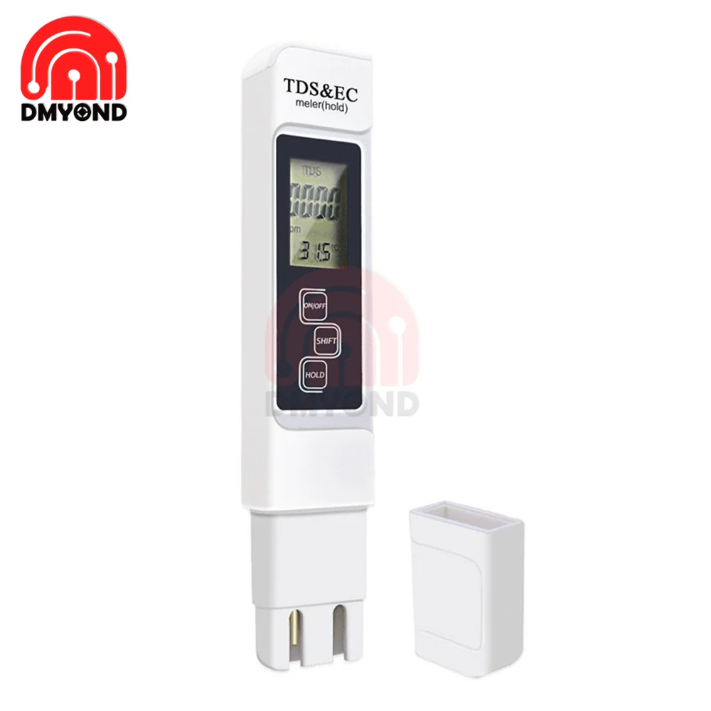 Digital PH EC TDS Meter Tester Temperature Pen Water Purity PPM Filter Hydroponic for Aquarium Pool Water Monitor water tester water quality detector