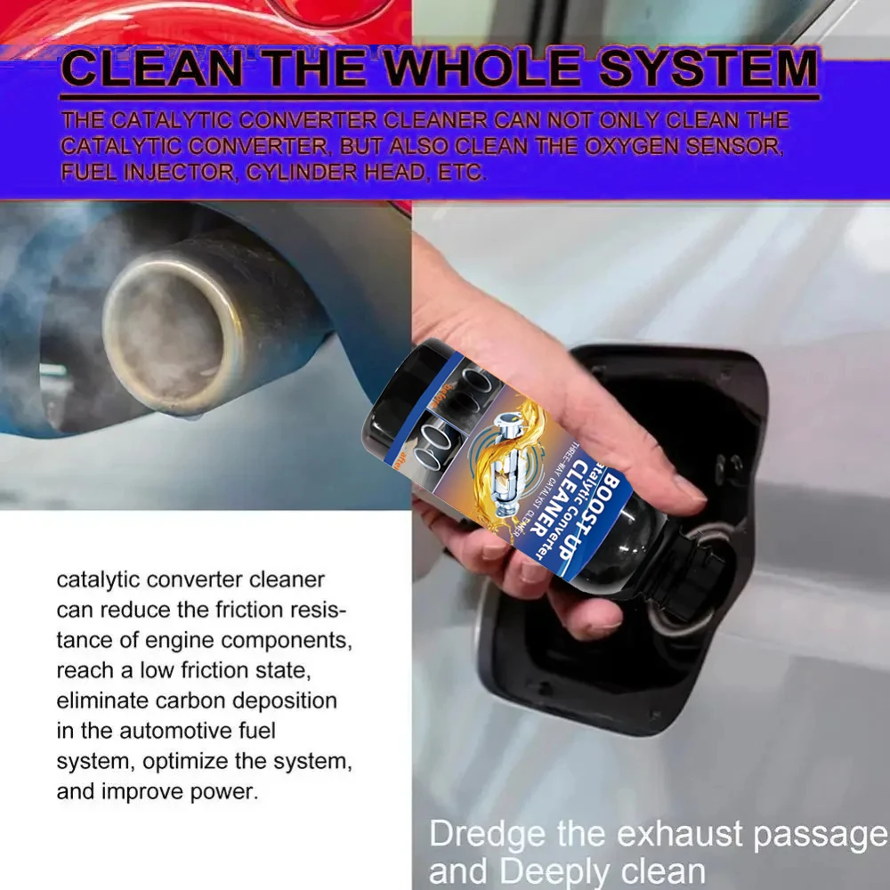 Catalytic Converter Cleaner Engine Boost Up Carbon Removal Reduce Fuels Consumption Engine Accelerators For Diesel Car Universal 5