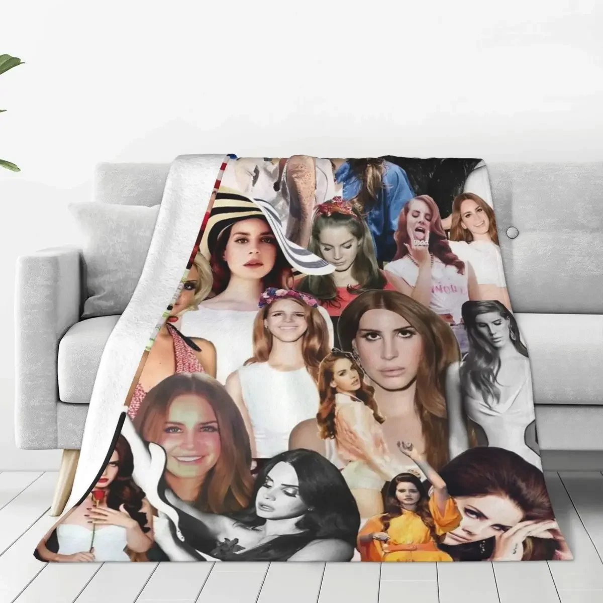 

Lana Del Rey Collage Blanket Fleece Spring Autumn Music Multifunction Super Soft Throw Blankets for Bed Outdoor Rug Piece