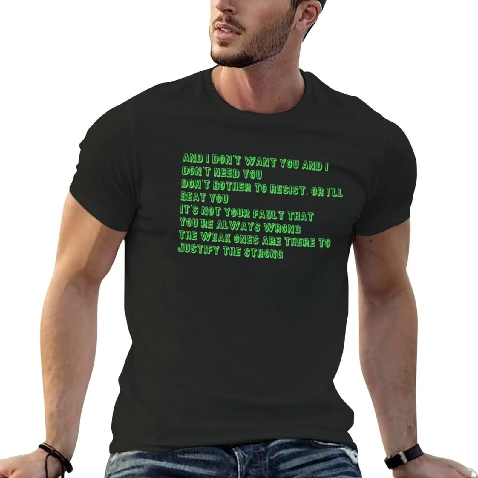 

Manson T-shirt kawaii clothes blacks blanks mens graphic t-shirts hip hop