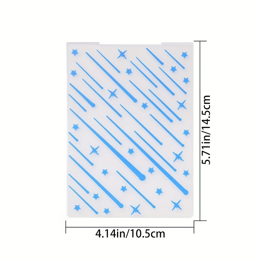 유성 3D 플라스틱 엠보싱 폴더 템플릿, DIY 스크랩북 종이 공예 카드 제작 장식 용품, 1PC