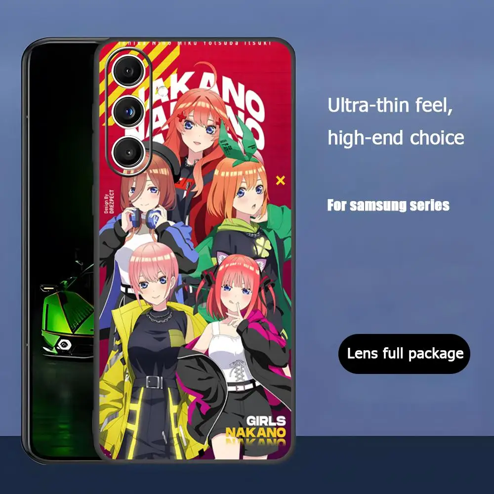 The Quintessential Quintuplets Soft Black Phone Case