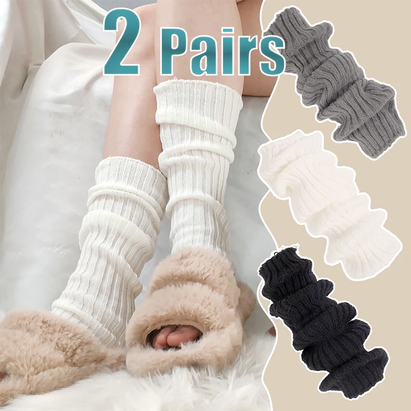 

Lolita Leg Warmers Women Long Socks Wool Knitted Foot Cover Arm Warmer Y2K Autumn Winter Crochet Heap Socks Boot Cuffs Stockings