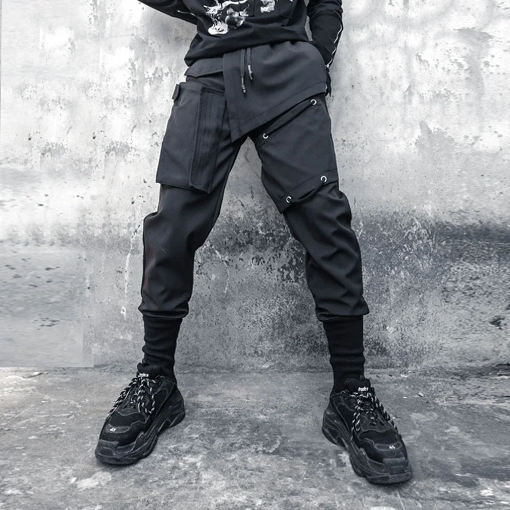 

AOGZ Harajuku Hip Hop Streetwear Techwear Cargo Pants Casual Loose Tactical Pants Men Joggers Sweatpants Trousers Harem Pants