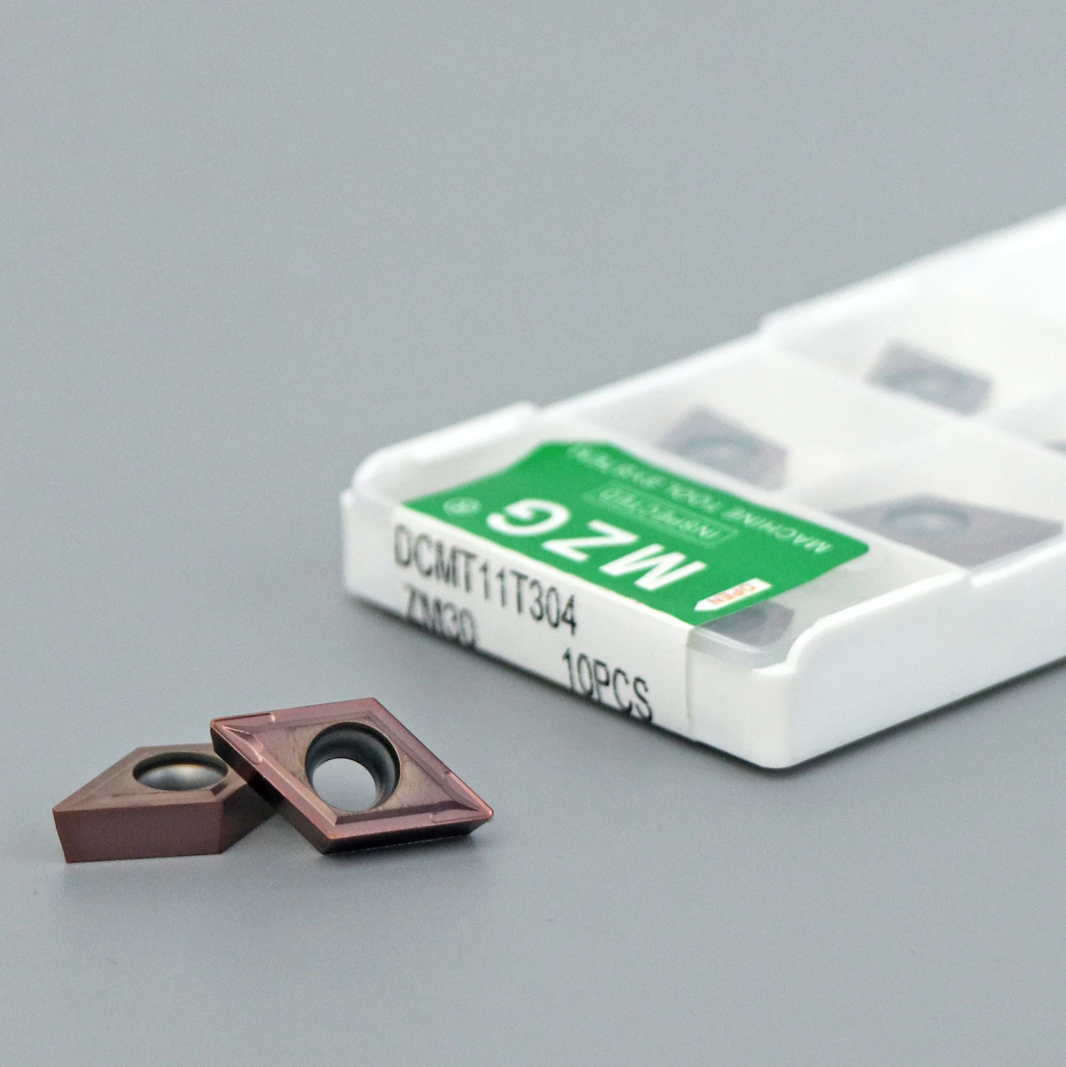 MZG 10pcs DCMT DCGT 11T308 11T304 070204 경질 합금 구리 및 알루미늄 선반 스테인레스 스틸 가공 카바이드 인서트 DCMT