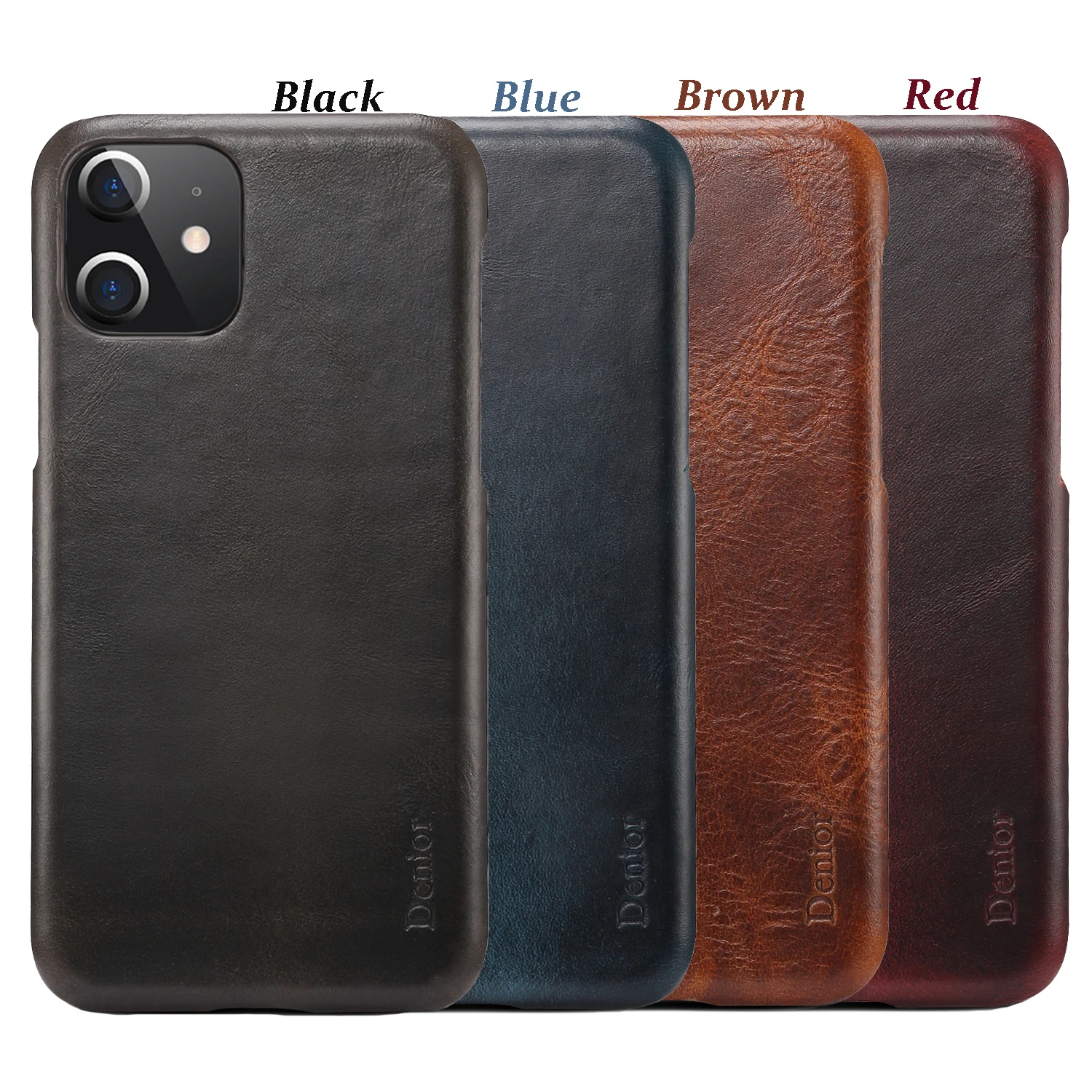 

100% Genuine Leather Vintage Retro full grain leather Back Case Cover For iPhone 13 Pro 12 11 Pro Max Mini business CASE
