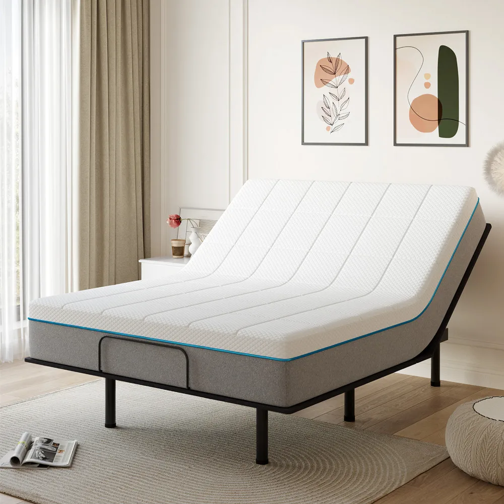 

Full /Twin XL Adjustable Bed Base Frame with Wireless Remote, Independent Head & Foot