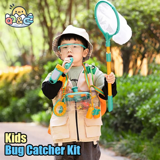 Outdoor Explorer Set Bug Catcher Kit With Binoculars Magnifying Glass  Critter Case Butterfly Net Toy For Kid Gift Camping Hiking - Nature  Exploration Toys - AliExpress