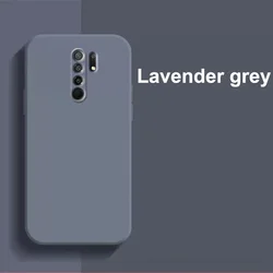 Ultra-Thin Liquid Silicone Protective Phone Case - Elegant Back Cover for Pc + tpu (Gray redmi 9)