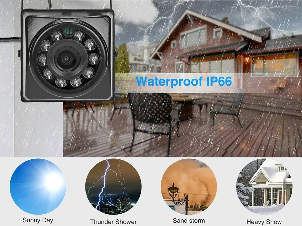 IP66 IP67 4K 8MP Mini Waterproof POE IP Camera 5MP HD Outdoor