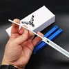 Squiddy Practice Plastic Unshaved Folding Pocket EDC Butterfly knife Balisong Trainer 2