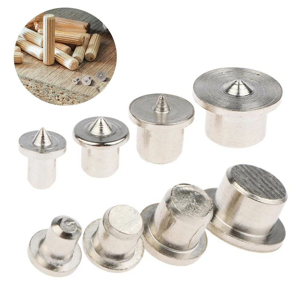 8Pcs Dowel And Tenon Multi Dowel Center Points Pin 6mm/8mm/10mm/12mm Center Point Set Wood Timber Marker