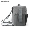 Insular Mommy Diaper Bags Mother Large Capacity Travel Nappy Backpacks with Anti-loss Zipper Solid Baby Maternity Nursing Bags 5