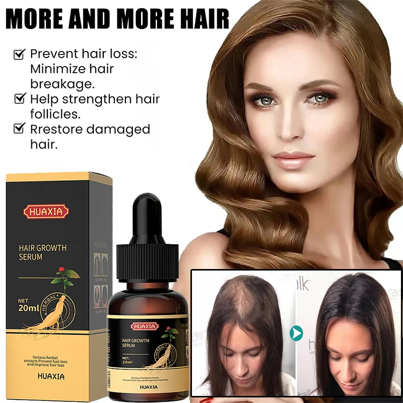 Hair Growth Oil for Man Women Ginger Anti Hair Loss Fast Regrowth Thicken Oils Care Products Scalp Treatment