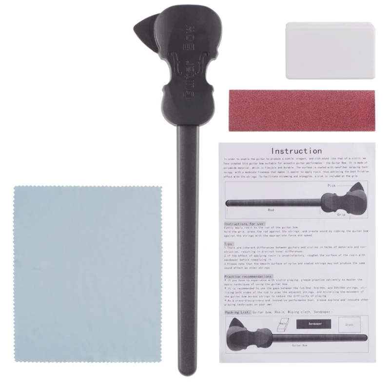 

Guitar Bow Double Side Playing Bow Thin Guitar Bowing Device Plastic Guitar Tunings Tone Pick Accessories Durable
