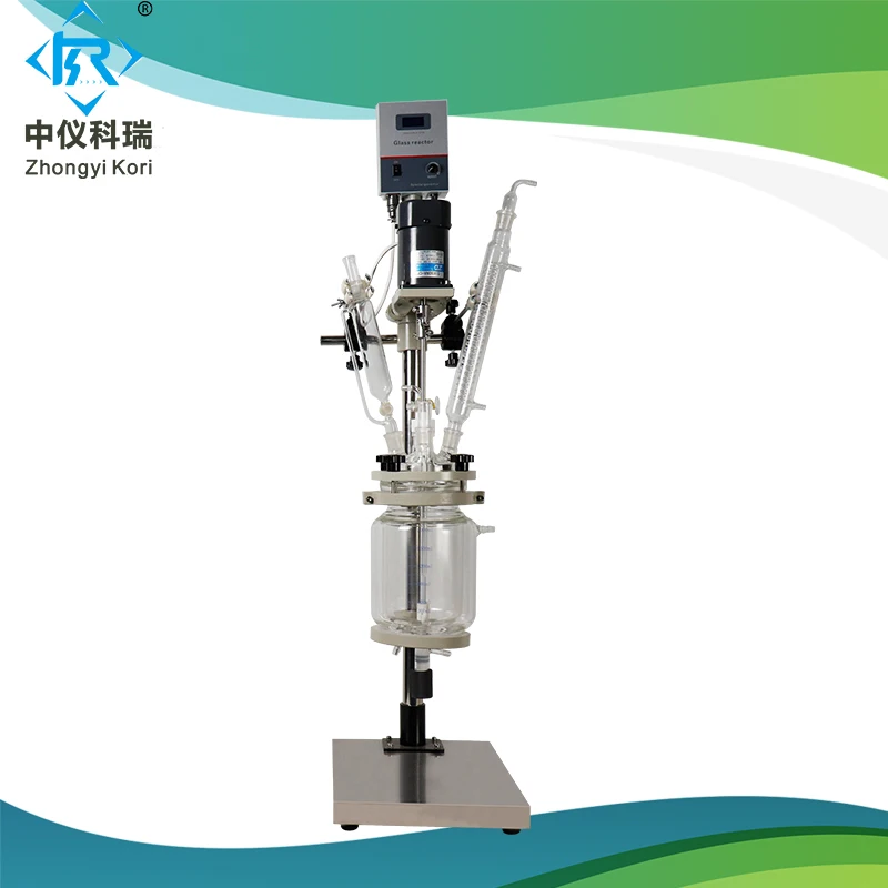 

SF-1L Chemical Laboratory Equipment 1l 2l 3l 5l University Chemical Double-layer Jacket Glass Reactor system price for sale