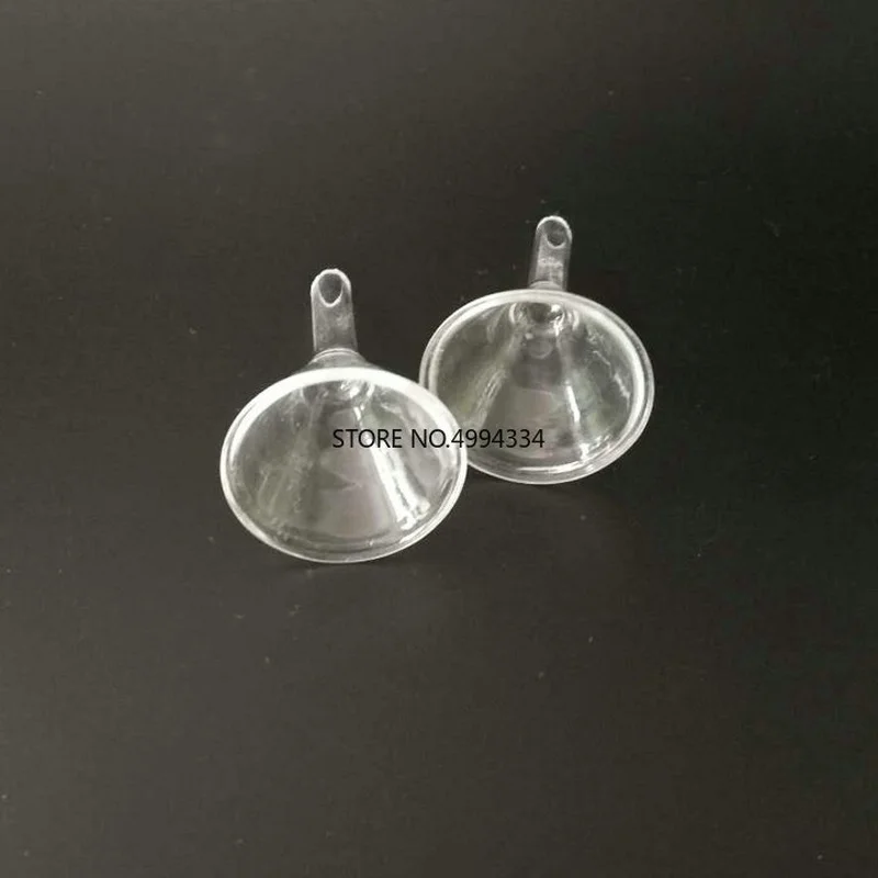 5 개/몫 짧은 목 삼각형 유형 직선 상단 직경 30mm와 Subuliform 유리 깔때기