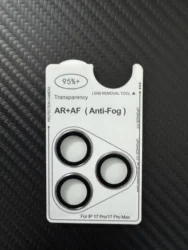 Premium AR Anti - Fog Rear Camera Tempered Glass Protective Film - Silvery Orange Grey Blue - 17Air(1Pcs) (Titanium Gary)