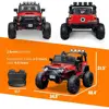 24V Ride on Car Truck with Remote Control, 2 Seater Kids Electric Car, Spring Suspension, 9Ah Battery Powered, 3 Speeds, Double 3