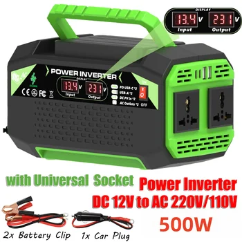 500W Inverter 12V 220V Onda Sinusoidale Modificata Inverter Presa USB Ad Alta Potenza Auto Inversor Convertitore Solar Car inverter