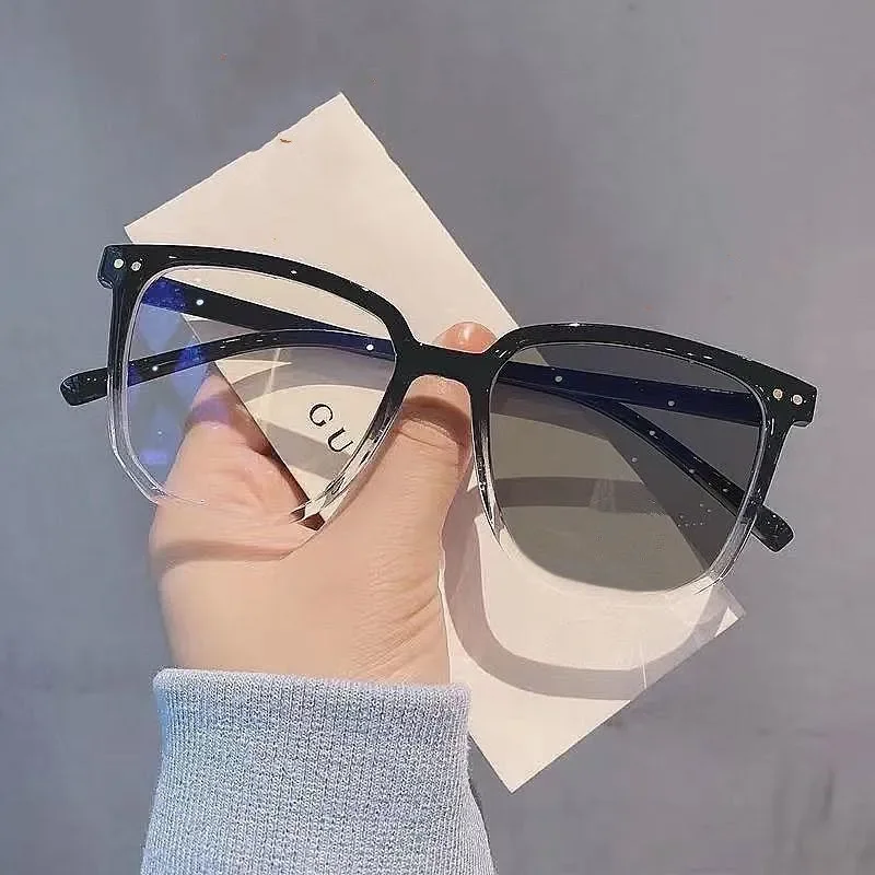 Ultralight Vintage Square Minus Glasses Unisex Women Men Photochromic Myopia Glasses Finished Sunglasses Eyewear Diopter To -6.0 2