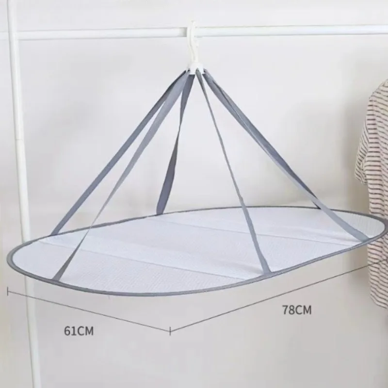 1 יחידה רשת חיסכון במקום מייבש בגדים לסווטרים חולצות גרביים מארגן כביסה ביתי עם עיצוב מתקפל