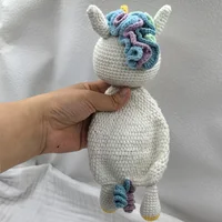 Baby Security Blanket Towel Feeding Bib Soft Towel Cotton Burping Cloth Infant Shower Gift Knitted Lovely Animal Rattle Sleep To 2