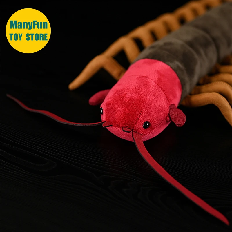 Centipede Plush Toy High Fidelity Scolopendra heros Plushie Millipede Peluche Lifelike Desert Centipede Stuffed Animals Toys 3
