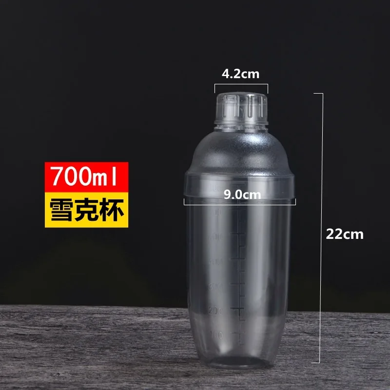 Plastic Martini Cocktail Shaker 350ml/530ml/700ml/1000ml Wine Beverage Mixer Wine Shaker cup Drink Mixer Barware boston bar tool cocktail shaker