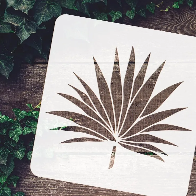 18 Stencil Floreali Per Pittura Foglie E Felci – Riusabili In PET Per Decorazioni Fai Da Te - 2