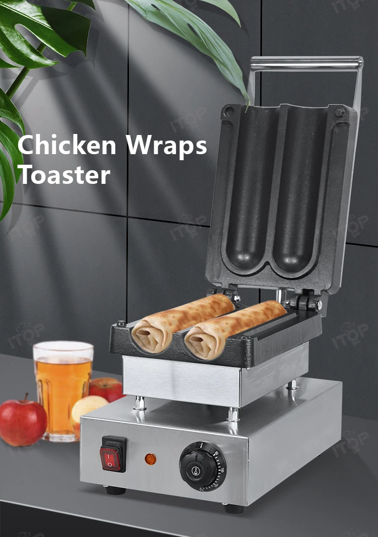Description Picture 2 of itemShawarma Gyro Toaster Tortilla Wrap Sandwich Buritto Press Maker Machine Heater Warmer Roll Durum Doner Kebab Grill Griddle
