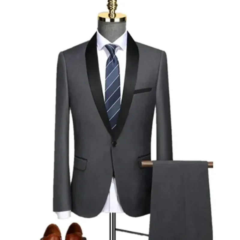 suits for men 3 Pieces Set Formal Slim Fit tuxedo suit Prom Suit Male Groom Wedding Blazers High Quality Dress Men's clothing