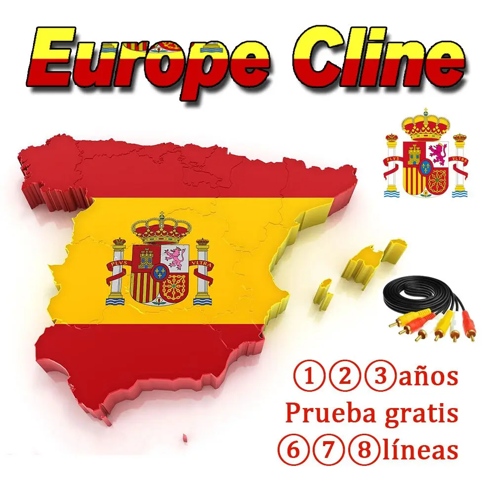 ТВ-приемник CCCAM europe AV-кабель 8 линий в Европе cline spain Freesat ccam для DVB-S2 Gtmedia V7 v8 nona V8X V9 |