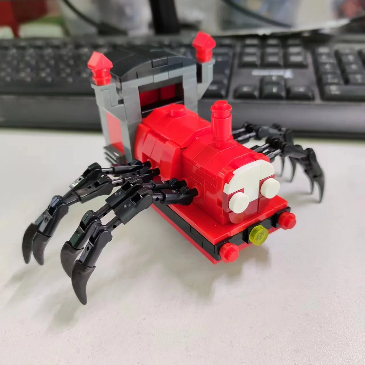 Choo Choo Charles Building Blocks Set Horrors Game Spider Train Animal